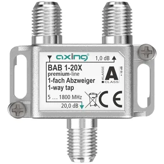 axing/skt Axing BAB 1-20X 1-Fach Abzweiger 20 dB 5-1800 MHz TV Data Internet Kabelfernsehen