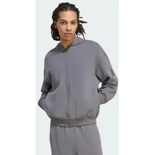 adidas Herren Soft Lux Zip Jacke (Größe XL, grau)