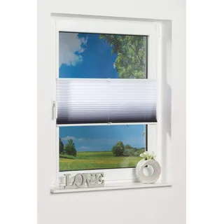 K-home 100891-40 Klemmfix-Plissee »Farbverlauf«, Anthrazit, 30 x 130 cm