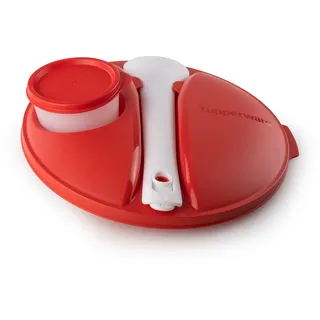 Tupperware Salat To Go Deckel rot (passend für Salatschleuder 3,8 L)+Kosmetiktasche