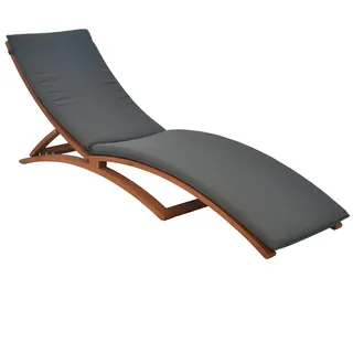 Merxx Cuba Gartenliege 208 x 60 x 106 cm Braun