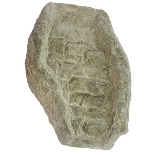 Wasserkaskaden Wasserfall Fulda Granit Kaskade, Grau/Grün, 50 x 38 x 9 cm