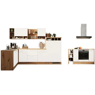Respekta Winkelküche L-Form 310 x 172 cm Weiß