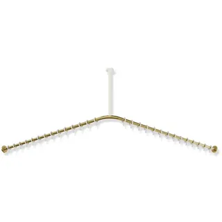 HEWI System 900 Vorhangstange für Duschwanne 1500 x 1500 mm - gold gebürstet