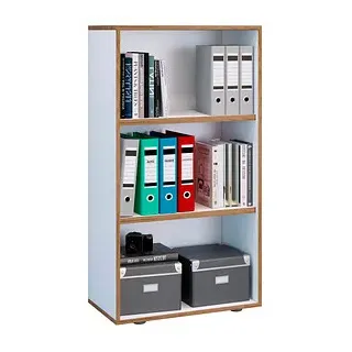 VCM my office Aktenregal Salia weiß, honig-eiche 60,0 x 32,0 x 109,7 cm, 1 St.