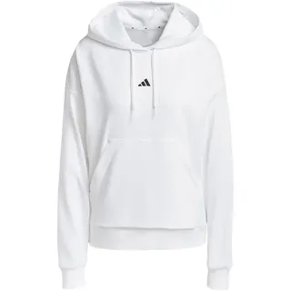 adidas Essentials Small Logo French Terry Kapuzenpullover White / Black XL