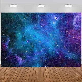 Hnmdmyi 3.6x3m Fotohintergrund Weltraum Kosmische Galaxie Sternenhimmel Milchstraße Sterne Fotografie Hintergrund Universum Raum Thema Geburtstag Party Baby Shower Dekoration Photo Booth Requisiten