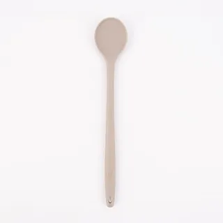 Kochblume Kochlöffel | Premium-Silikon & BPA frei| Hitzebeständig | Spülmaschinenfest | 30cm | Farbe: taupe