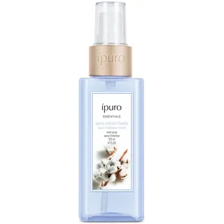 ipuro Essentials Raumspray COTTON FIELDS 120 ml - dezentes Duftspray mit Baumwolle, Vanille & Moschus Duft - Raumduft Spray für die Wohnung - Raumduft Lufterfrischer für die ganze Wohnung