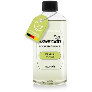 essencion Vanilla (Vanille) Raumduft Refill Flasche – 1000ml – In 14 verlockenden Düften erhältlich (Vanilla 1000ml Refill)