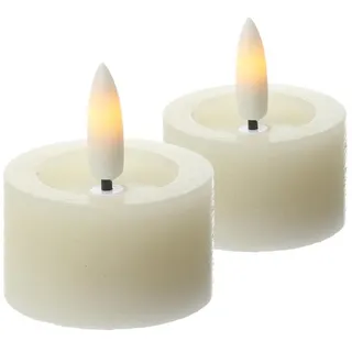 441 Teelichter Lina 4,5 cm 2 St. beige