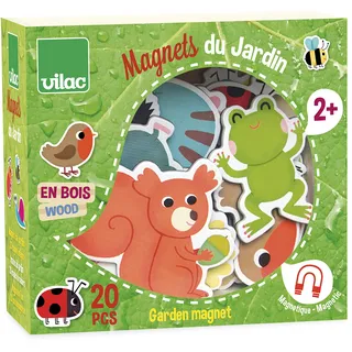 Magnete Garten 15 Teile Magnettafel aus Holz Kinder ab 2 Jahren