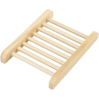 Dekorative Seifenschale Aus Holz Mit Abfluss – Natürlicher Seifenhalter Für Schnelles Trocknen – 2er-set – Maße: 12 X 8,5 Cm