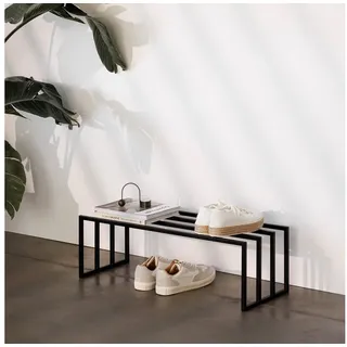 metallbude BOVI 80 x 30 x 25 cm schwarz / schwarz