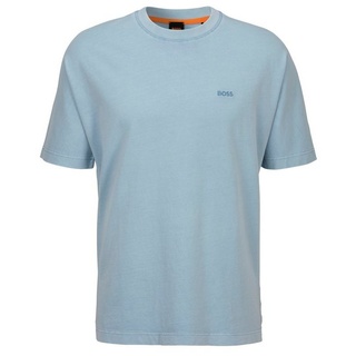 BOSS ORANGE T-Shirt Te_Regenerative mit Rundhalsausschnitt blau L