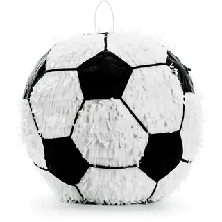 Partydeco Piñata 35 cm Fußball Schwarz/Weiß