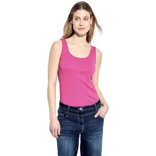 CECIL Damen B317513 Basic Top in Unifarbe, Bloomy pink, XX-Large