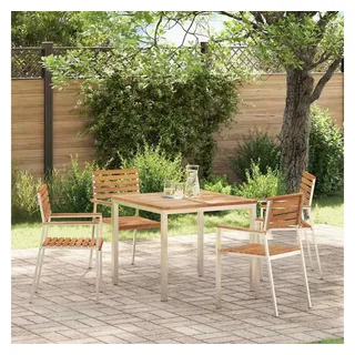 vidaXL Gartenstuhl 4 St. 56 x 54,5 x 87 cm braun
