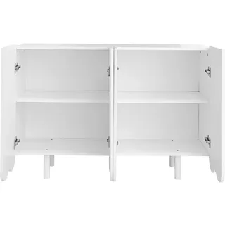 stilvora Sideboard 120 x 37,5 x 80,8 cm Weiß