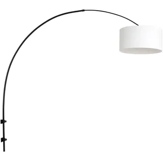 Steinhauer Wandleuchte 1-fl. "Sparkled Light" 8138ZW (1481ZW + K1068QS) Schwarz + Weiß