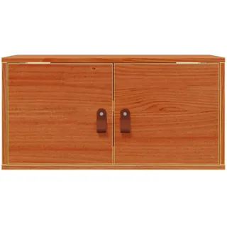 vidaXL Wandschrank mit Regal mit Tür 60 x 30 x 30 cm Wachsbraun