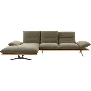 Dieter Knoll Ecksofa, Grün, Metall, Wildeiche, massiv, 4-Sitzer, L-Form, 314x159 cm, Typenauswahl, Fußauswahl, Lederauswahl, Stoffauswahl, seitenverkehrt erhältlich, individuell planbar, Wohnzimmer, Sofas & Couches, Wohnlandschaften, Ecksofas