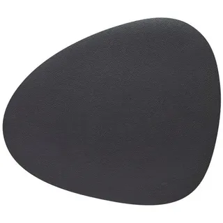 LINDDNA Tischset Serene M Curve Leder Grau Anthrazit (Medium)