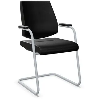 Sedus black dot Freischwinger - Era Forward schwarz (CSE14) / Weißaluminium (119)
