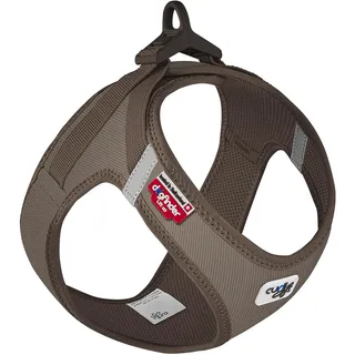 Curli Clasp Vest Hundegeschirr Braun S