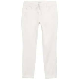 Tom Tailor Damen Tapered Relaxed Hose, weiß, Uni, Gr. 44/28
