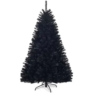 Costway Künstlicher Weihnachtsbaum Schwarz 180 cm