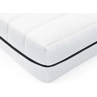 Ergonomische Premium 7-Zonen Kaltschaummatratze 140x200 - Hochgradig atmungsaktive Matratze H2 / H3 - Matratze 140x200cm - Rollmatratze - Weiß
