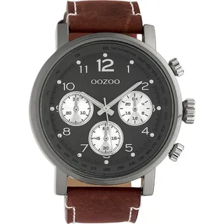 Oozoo Herrenuhr Leder 48 mm C10061