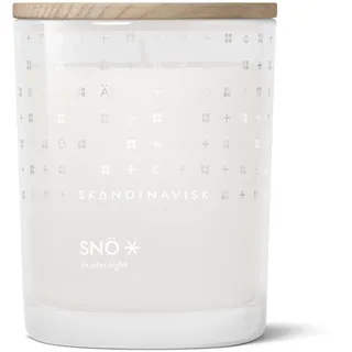 Skandinavisk SNÖ Duftkerze 200 g weiß/silber
