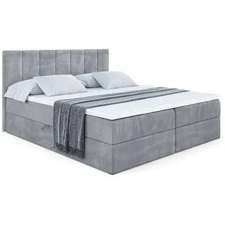altdecor Boxbett, Grau Samt