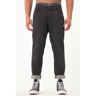 STHUGE 5-Pocket-Jeans STHUGE Dad-Jeans 5-Pocket Tapered Loose Fit schwarz 62