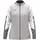 Damen Polyesterjacke hellgrau/weiß/grau S