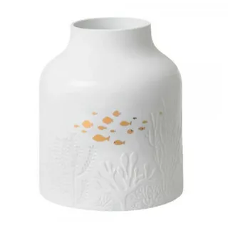 räder Unterwasserwelt Vase weiß/gold 25 cm,