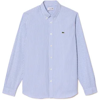 Lacoste Herren Oberhemd Langarm CH2936, Männer Hemd,Button-down,einfarbig,Regular Fit - L