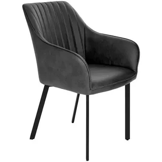 Eglo 424943 - Esszimmerstuhl MASANTOL 88x57 cm schwarz - Schwarz