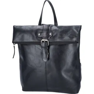 The Skandinavian Brand Damen Leder Rucksack Schwarz