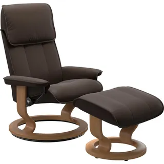 Stressless Relaxsessel Admiral Leder 78 x 98 x 73 cm Braun mit Classic Base