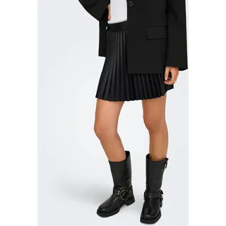 Only Lederimitatrock Damen Schwarz 40