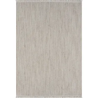 Teppich »Vals«, rechteckig, Uni Farben, meliert, Sisal-Optik, auch in rund erhältlich, mit Fransen, 75613729-0 beige/weiß 7 mm