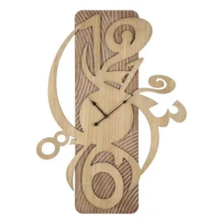 Natur24 Wanduhr Wanduhr Orologio 70 x 93 x 4.4 cm MDF Braun braun