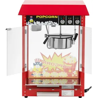 Royal Catering Popcornmaschine Popcornmaker Snack-Automat retro 5 kg/h (16 l/h) 150 - 180 °C0 rot -