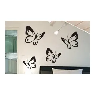Wandtattoo Schmetterlinge 2 10 Stück "der kleine feine Unterschied"mit Punkten