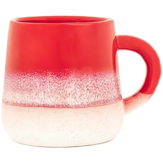 Sass & Belle Mojave Glaze Red Mug - Rustikale Kaffeetasse aus Keramik, einzigartige handgefertigte Teetasse aus Steingut, stilvolles Geschenk für Mama, Sie oder sie - Neuheit Geschirr