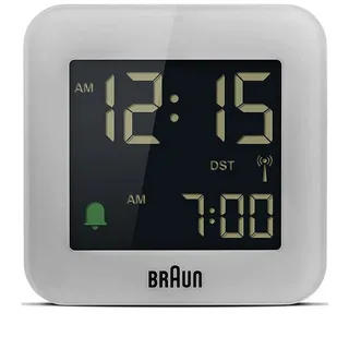 Braun Wecker Braun BC08G-DCF digitaler Funkwecker 12-24 h,Crescendo-Alarm,Minute,Schlummerfunktion,Sekunde,Stunde