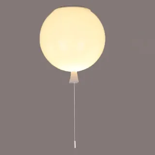 LOGT Bunte Ballon Deckenleuchte Kinderzimmer Lampe mit Schaltbar Dekorative Deckenlampe Moderne Kreative Ballo Leuchte Cartoon Jungen Mädchen Kronleuchter Zugschalter Innen Pendelleuchte,Weiß,35CM